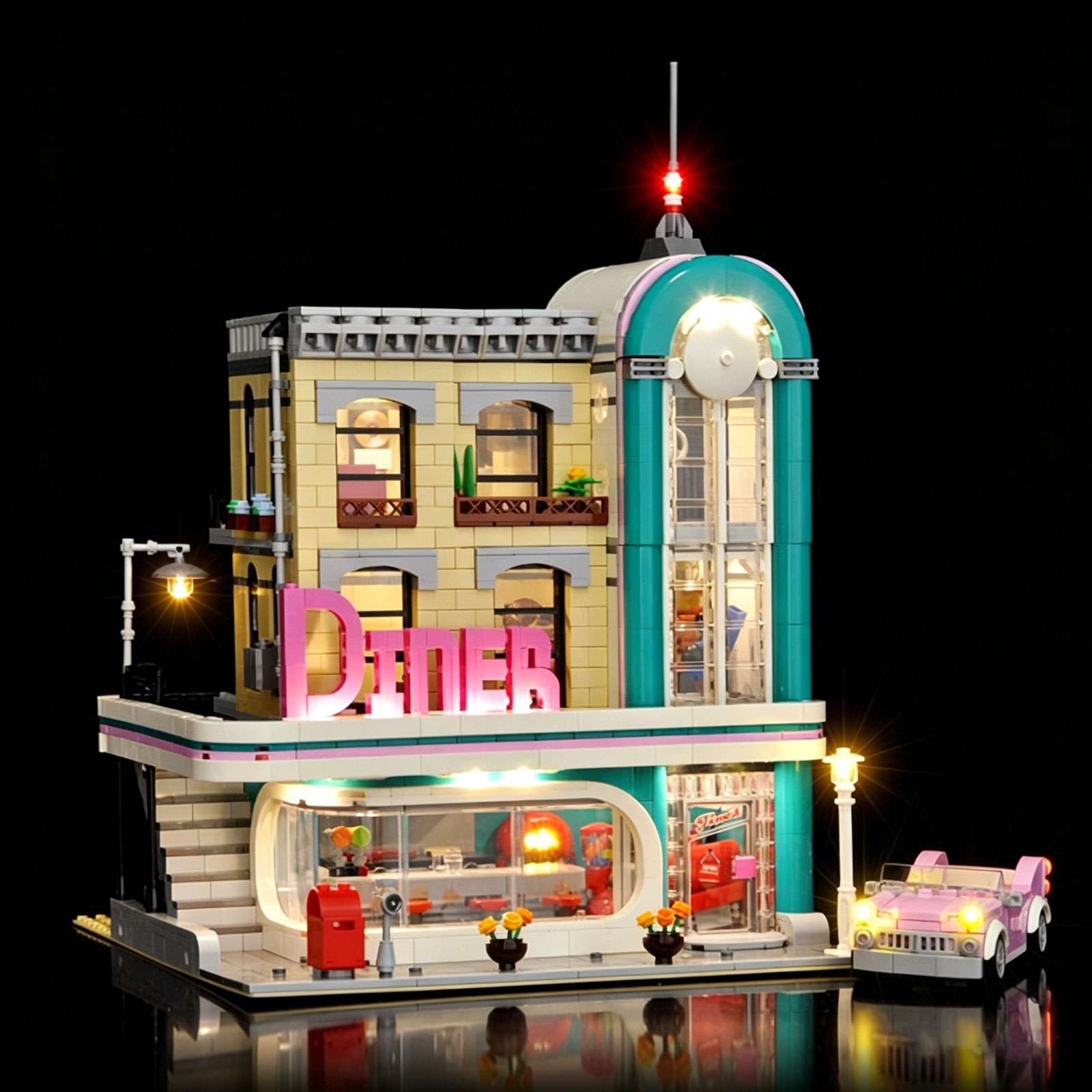 Lego Set Technic - LYBMTWF LED 조명 키트는 레고 10260