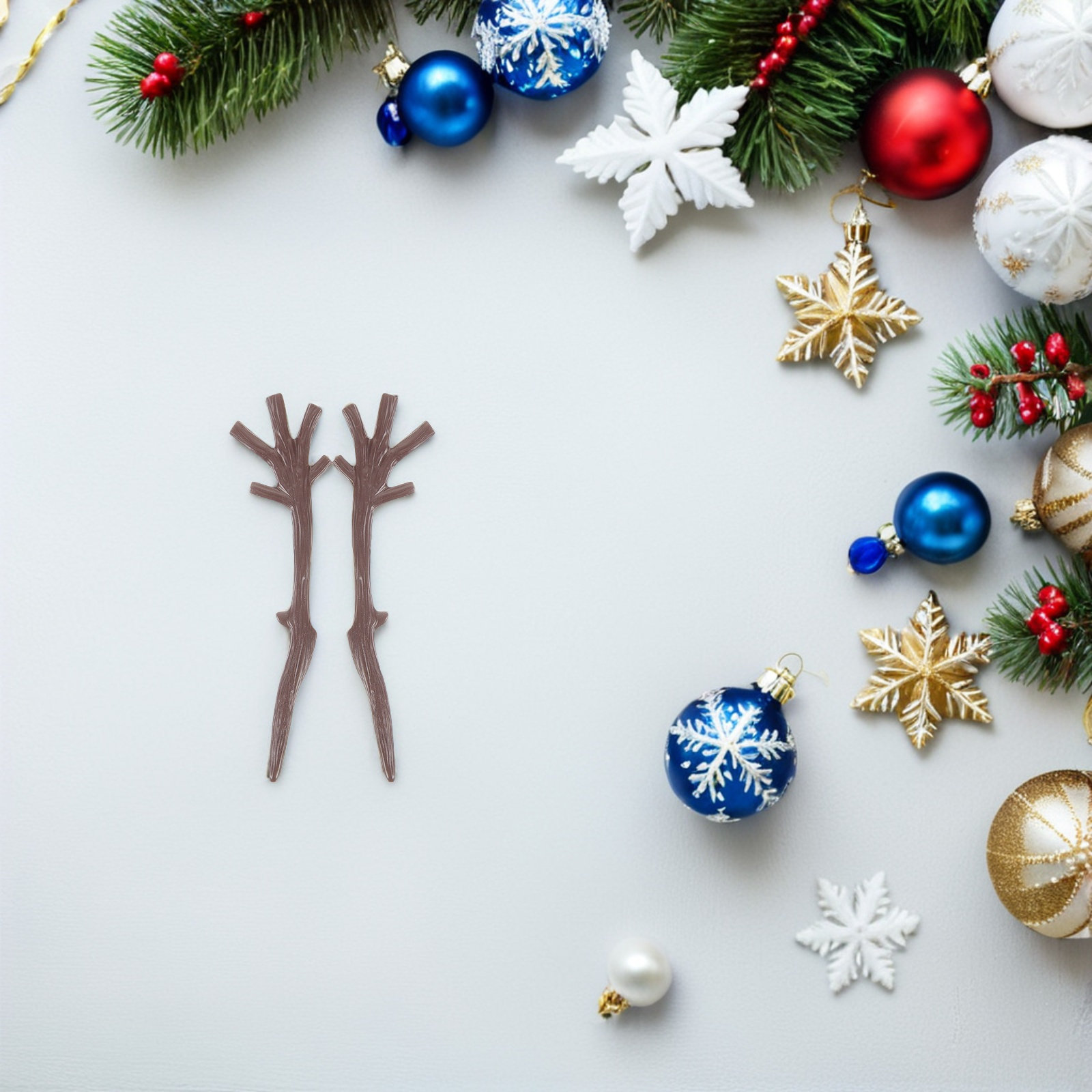 Christmas Tree Artificial - 200개 인조 뿔 가지 크리스마스 장식