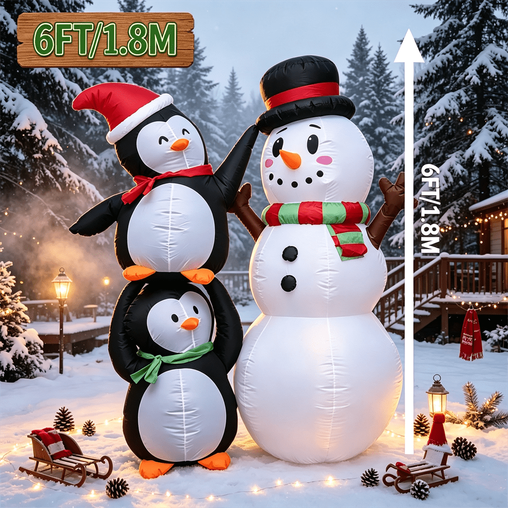 6피트/1.8미터 LED 조명이 있는 풍선 모형 장난감 - Christmas Lights Outdoor 리뷰 및 가격