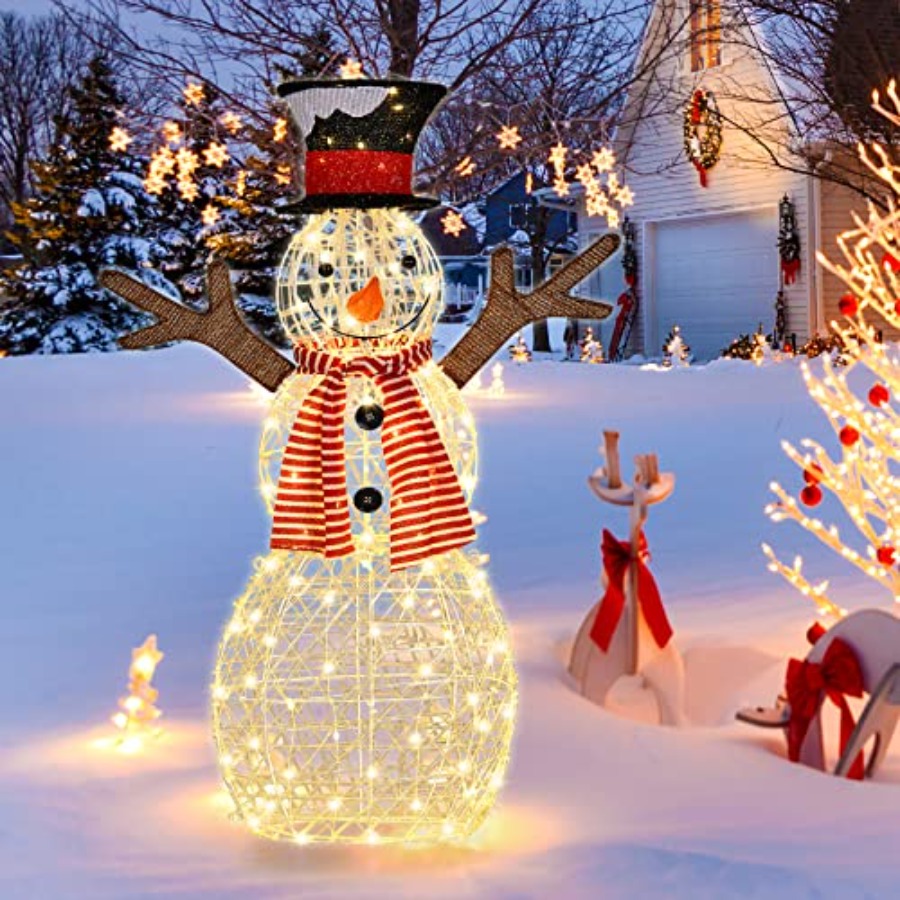 크리스마스 야외 조명 눈사람 마당 장식, 80개의 따뜻 - Christmas Lights Outdoor 리뷰 및 가격