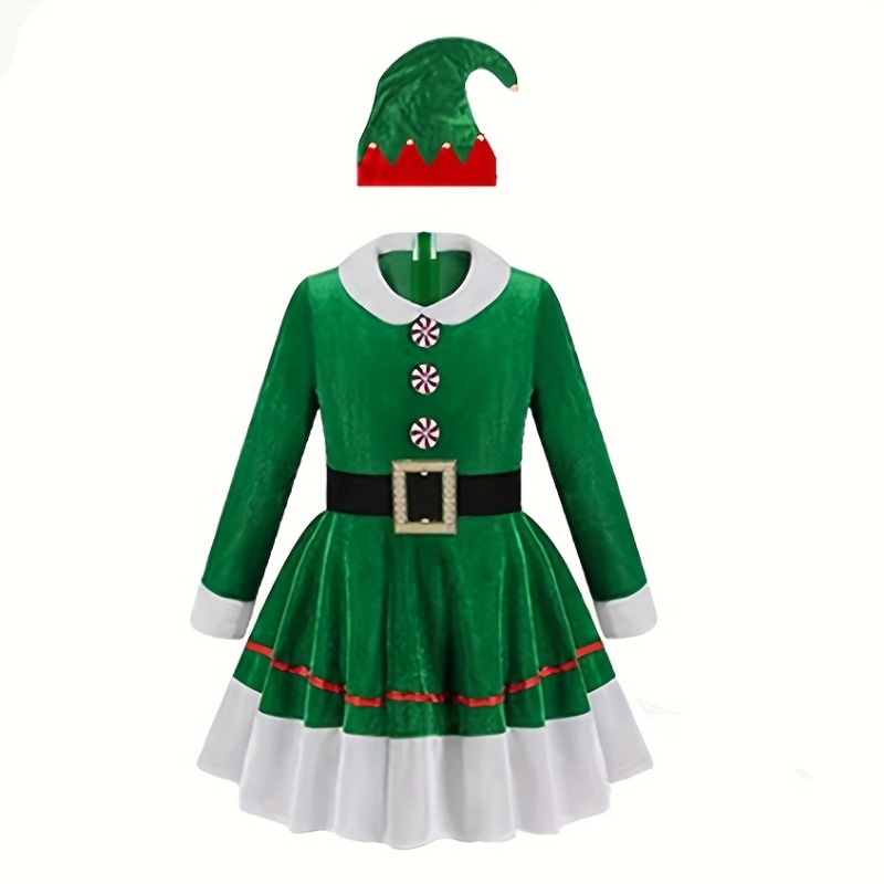 여성용 크리스마스 엘프 코스튬 세트 5종, 플리스 안감 - Elf Costume Christmas 리뷰 및 가격