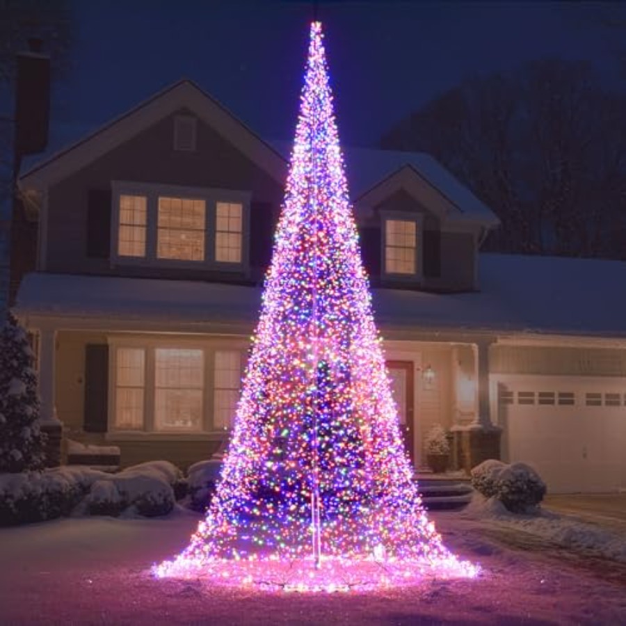 야외용 깃대 LED 크리스마스 트리 33FT 8400  - Christmas Lights Outdoor 리뷰 및 가격
